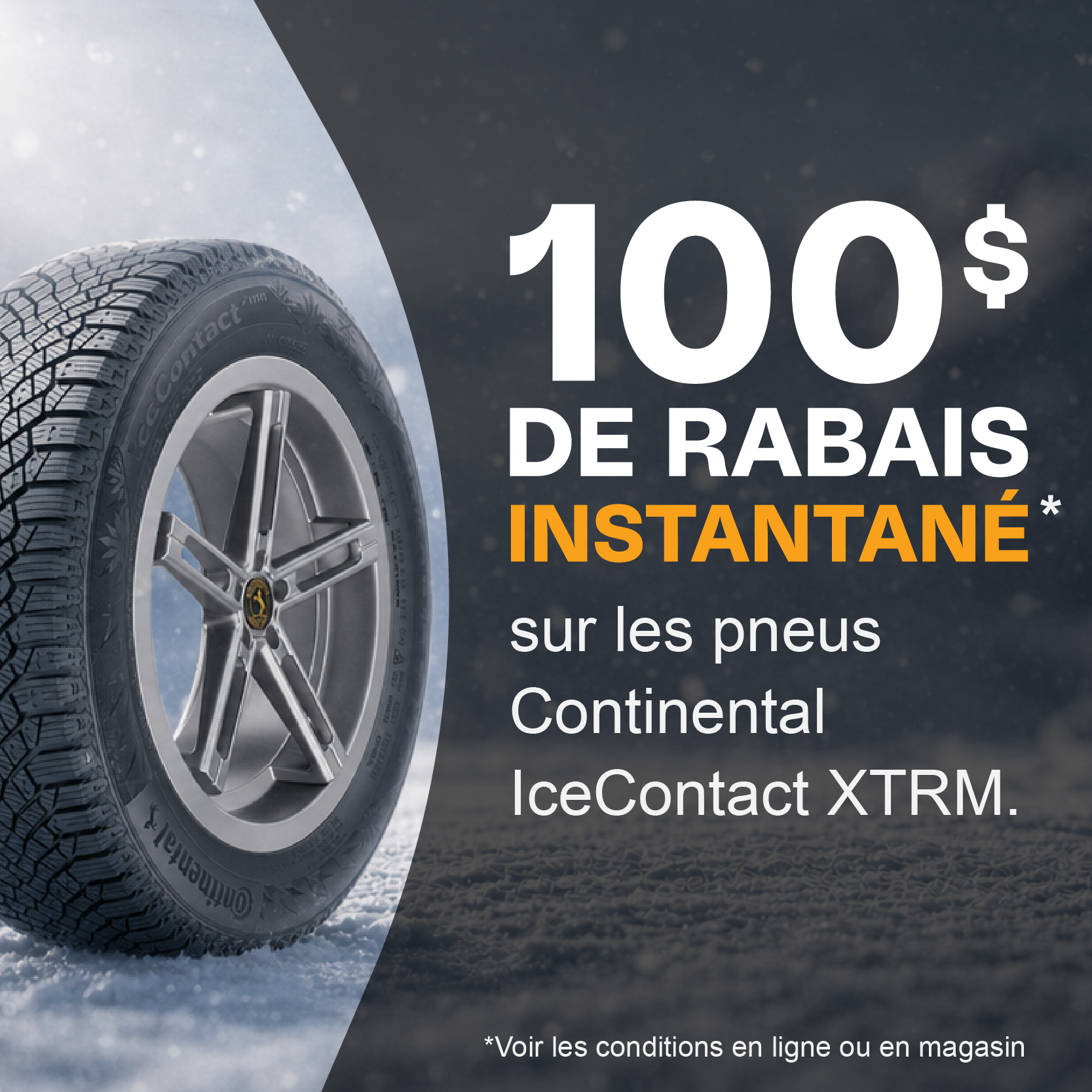 Rabais de 100$ sur Continental IceContact XTRM