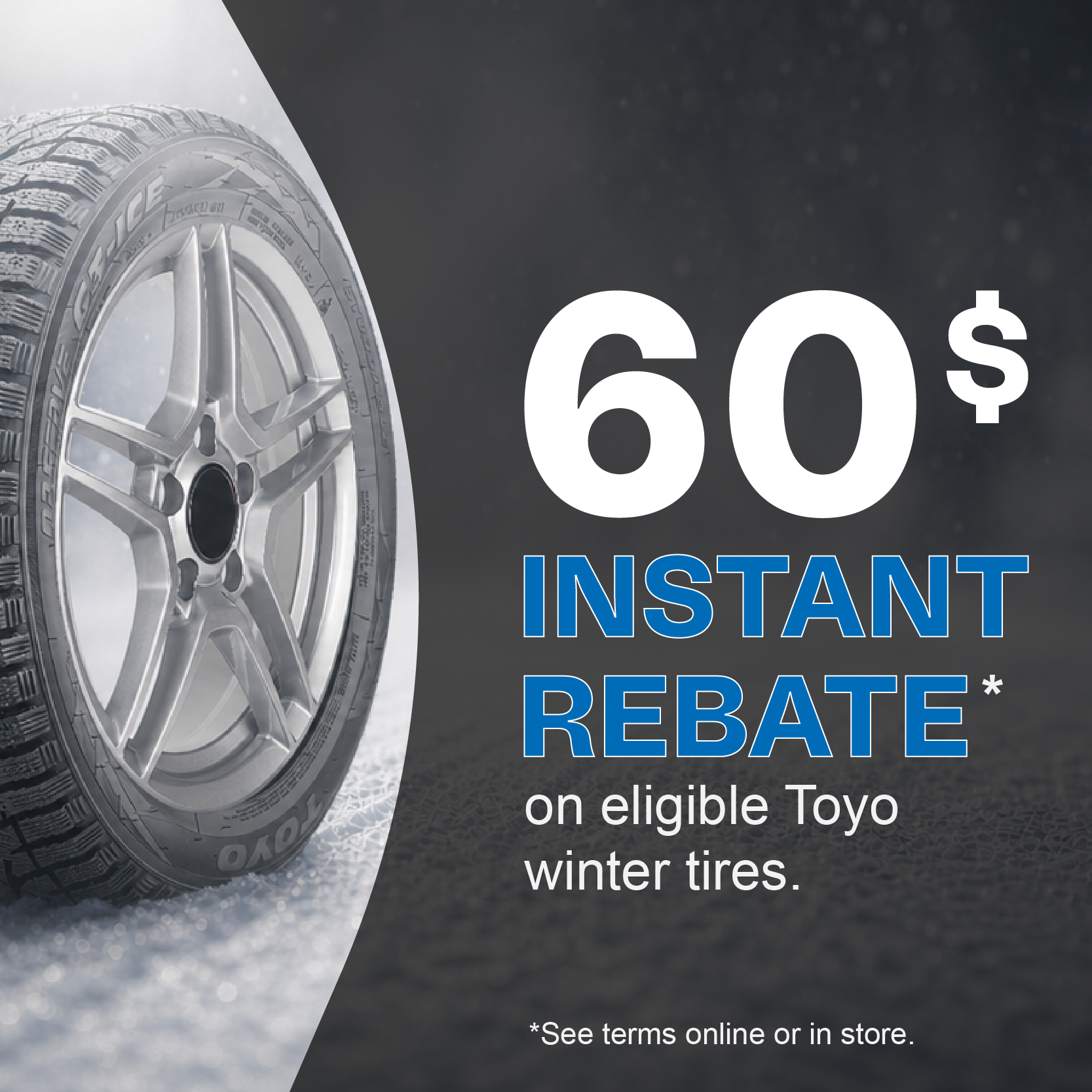 $60 discount on eligible Toyo winter tires