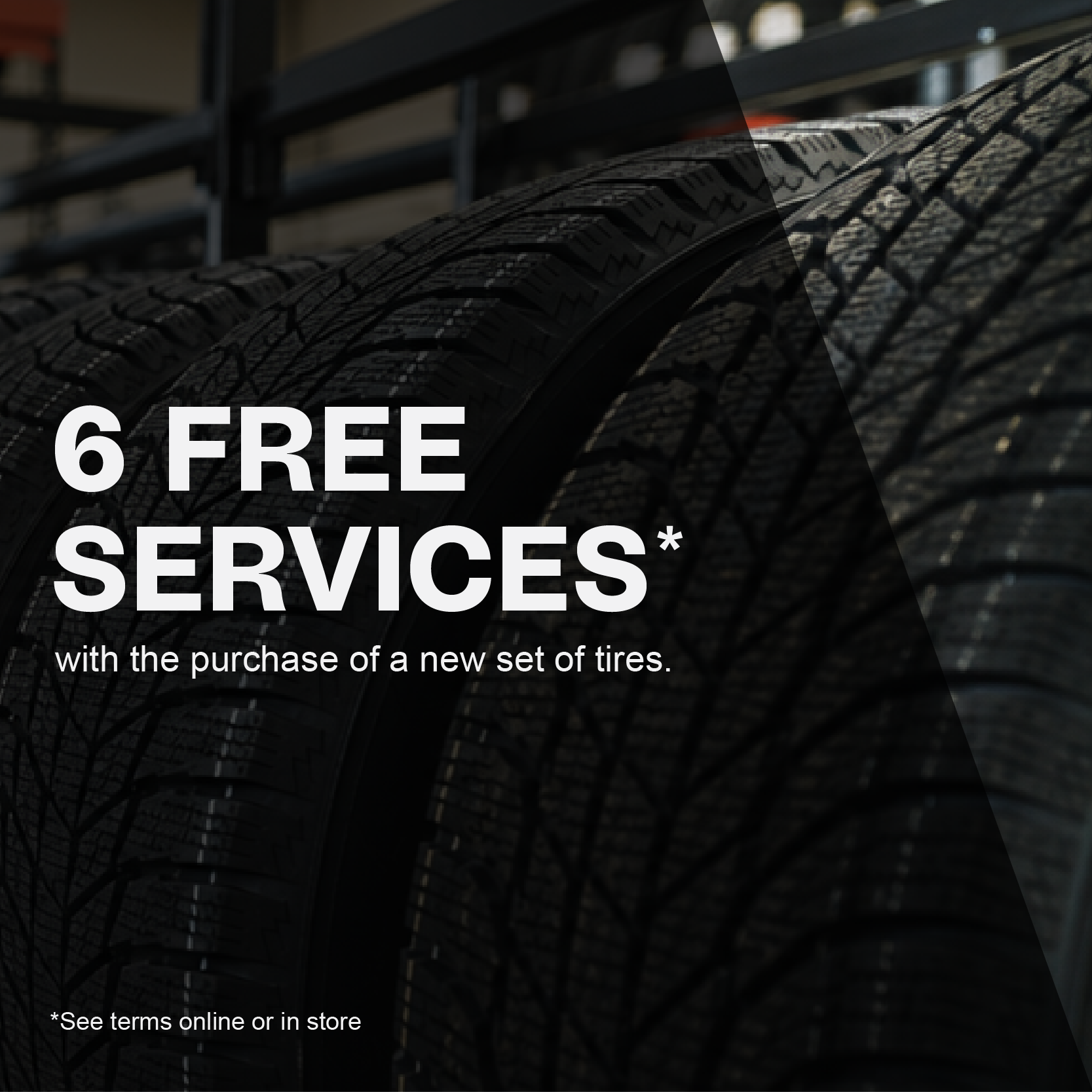 Discount with the purchase of new tires