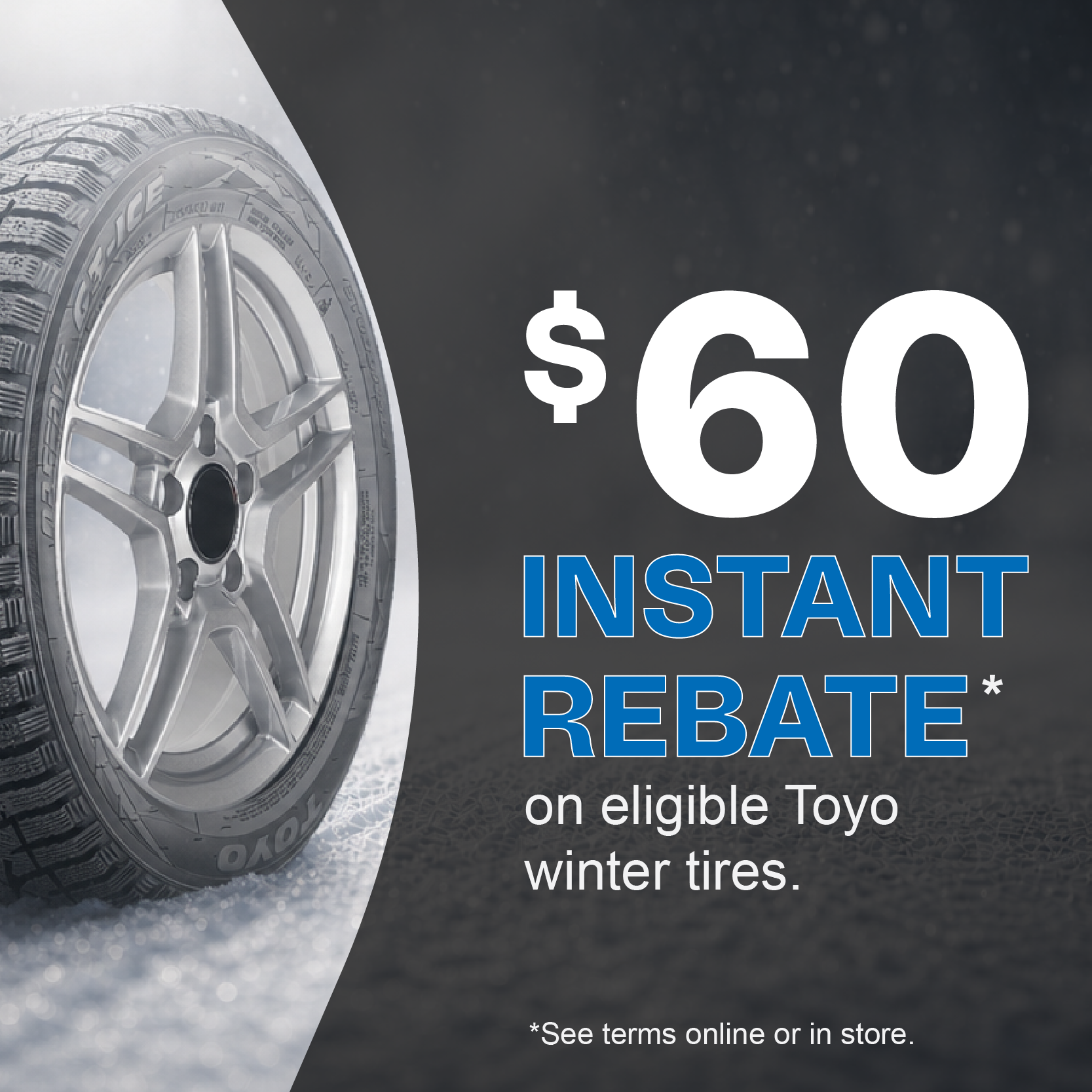 $60 discount on eligible Toyo winter tires